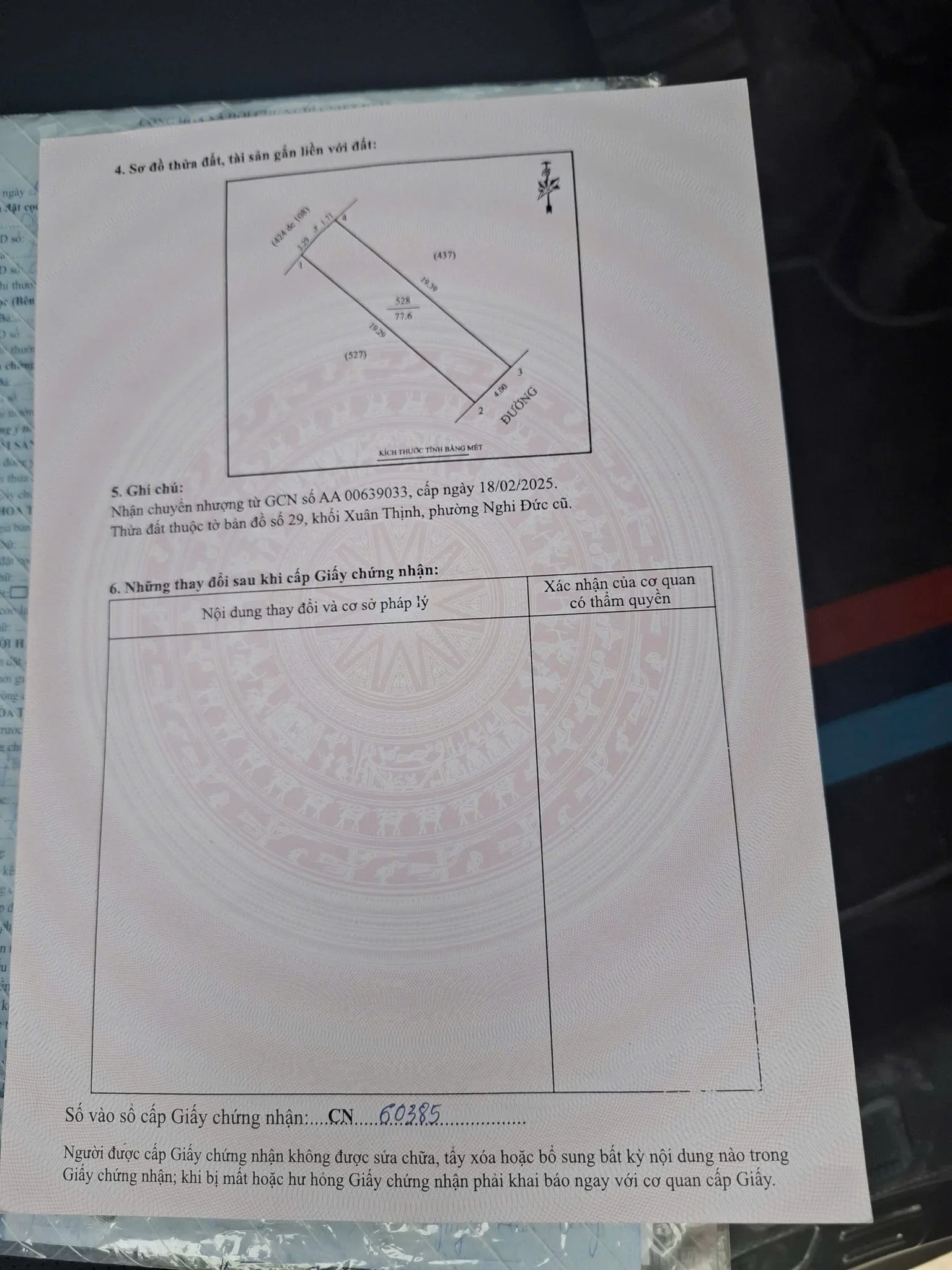 Bán nhà 2 tầng, hướng Đông Nam, phường Nghi Đức, tỉnh Nghệ An - Thumb 3