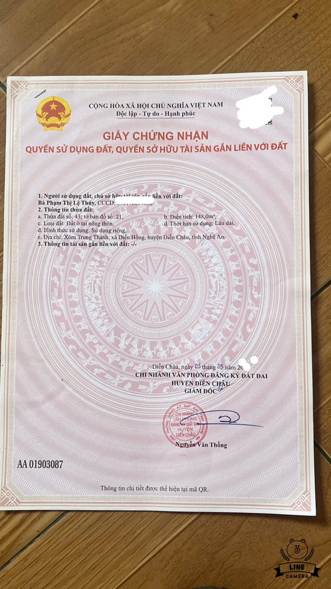 Bán đất tại xóm Trung Thành, xã Diễn Hồng, huyện Diễn Châu, tỉnh Nghệ An - Ảnh 1