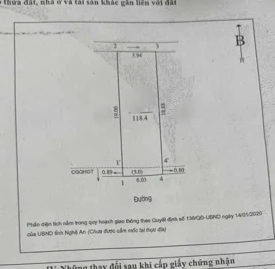🔥 Bán đất phường Trường Vinh (P. Trường Thi cũ) - Vinh, Nghệ An - 118M² – MT 6M – Tặng nhà ở ngay 🔥 - Thumb 5
