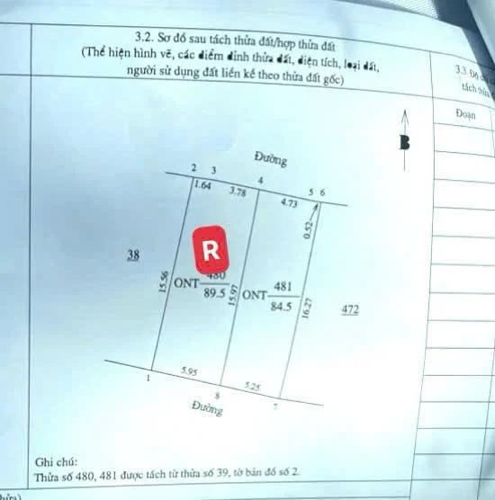 Bán đất Hưng nguyên gần khu công nghiệp ViSIP 84m² 2 Mặt tiền đường - 1