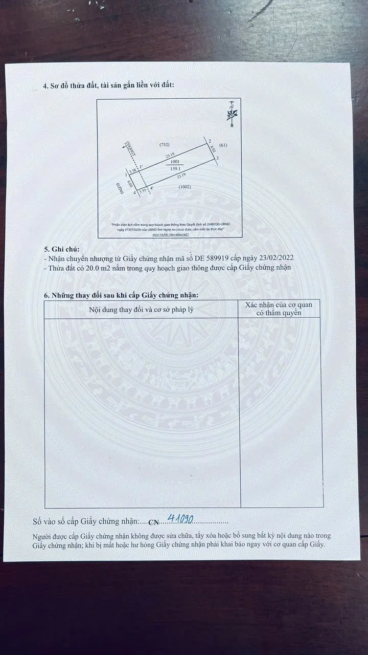 Bán lô đất Khối 8 Nghi Kim 159m2 - 1