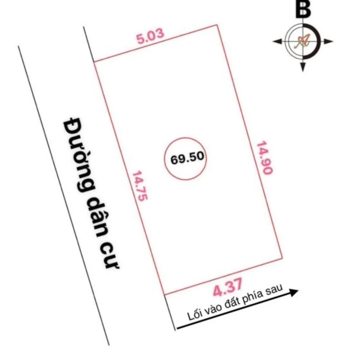 Bán đất 70m² đường Trương Văn Lĩnh – phường Vinh Phú (Nghi Phú cũ) – 2 mặt thoáng - Thumb 2