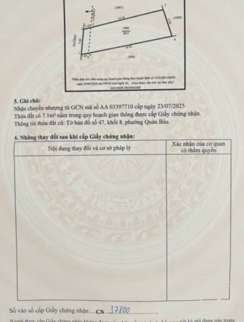 Bán đất ngõ đường Lê Ninh – Quán Bàu, phường Vinh Hưng – DT 88,9m² - Thumb 3