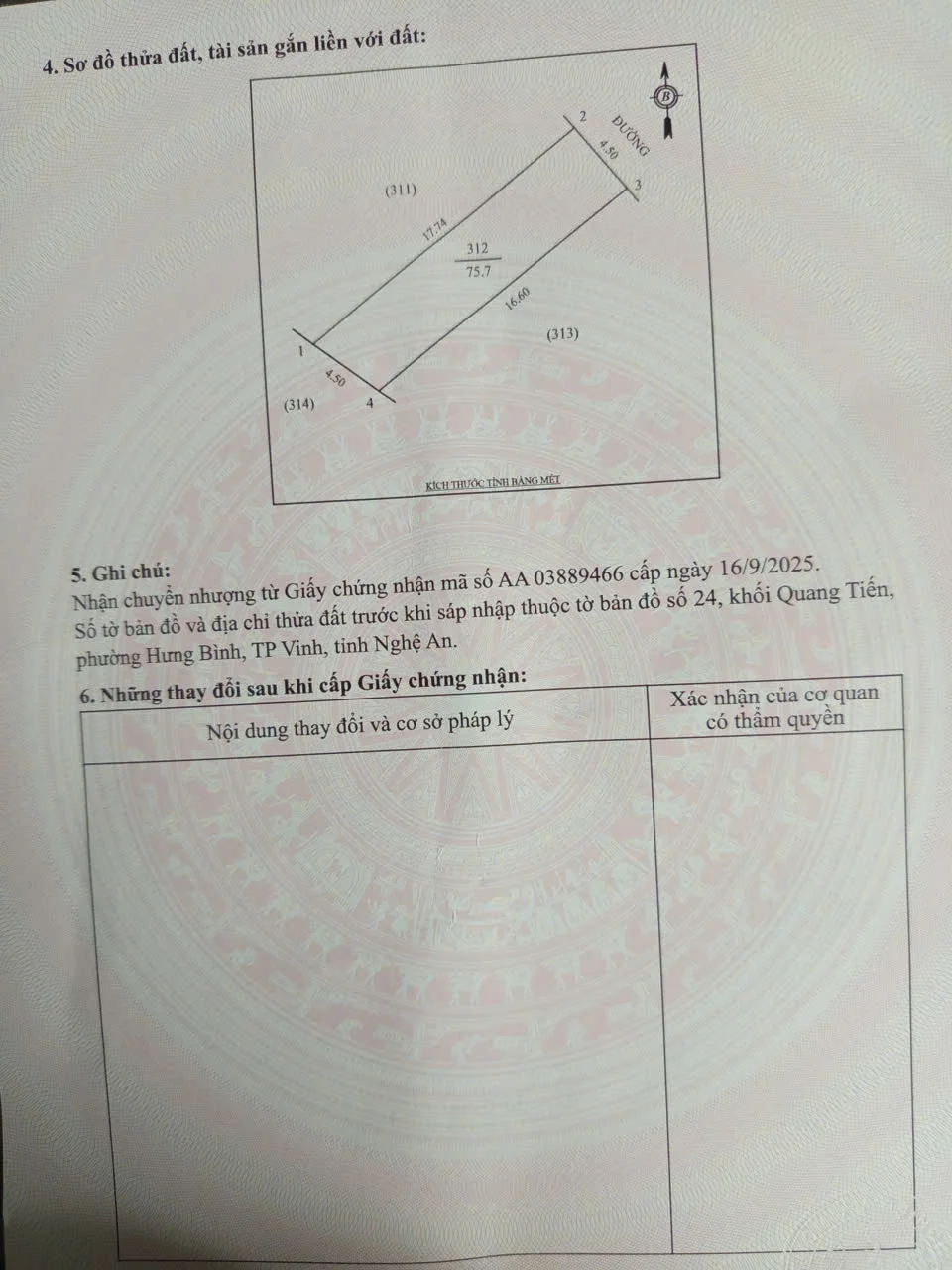 Bán đất đẹp ngõ Kim Đồng, p. Hưng Bình - TP Vinh, Nghệ An. Diện tích: 75.7m². - Thumb 4