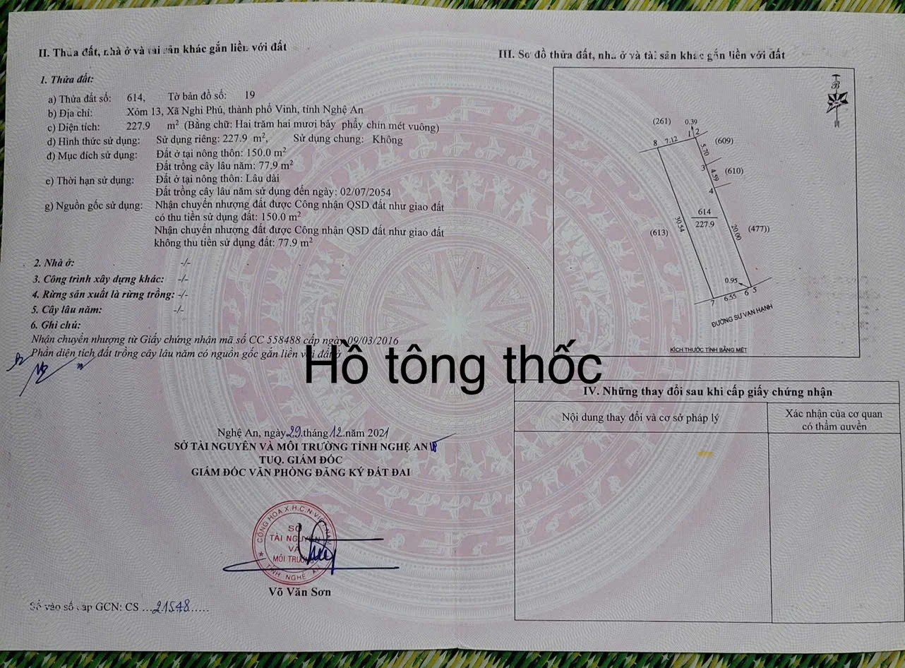 Bán 272m2 đất kinh doanh, mặt tiền 7m, mặt đường Hồ Tông Thốc, đối diện bệnh viện Ba Lan. - Thumb 2